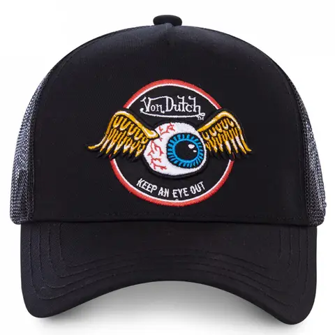 Casual fashion VON Baseball Cap Breathable shade Alphabet embroidery Sunblock Mesh Embroidered DUTCH Trucker Hat