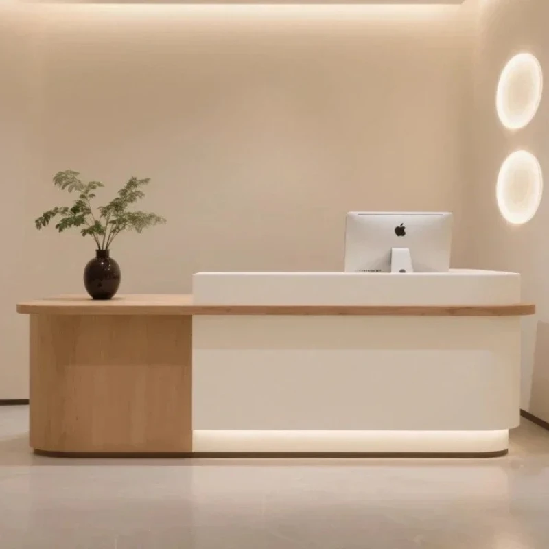 

Home Luxury Promotion Counter Reception Desks Quality Service Customer Stands Desks Design Front Mostrador De Tienda Furniture