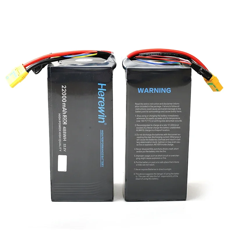 Herewin 22000MAH Battery 22.2v 6S 20C  Agricultural Plant Protection