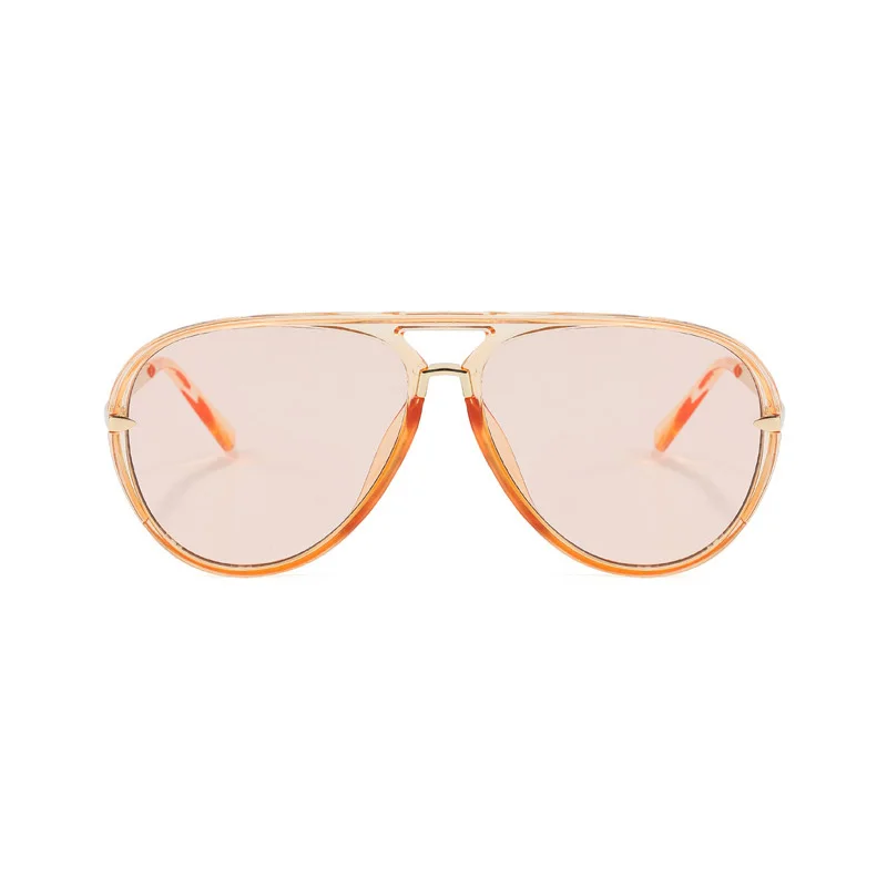 SHONEMES Pilot Sunglasses Stylish Double Bridge Shades Big Frame Outdoor UV400 Sun Glasses Black Green Brown for Women Men