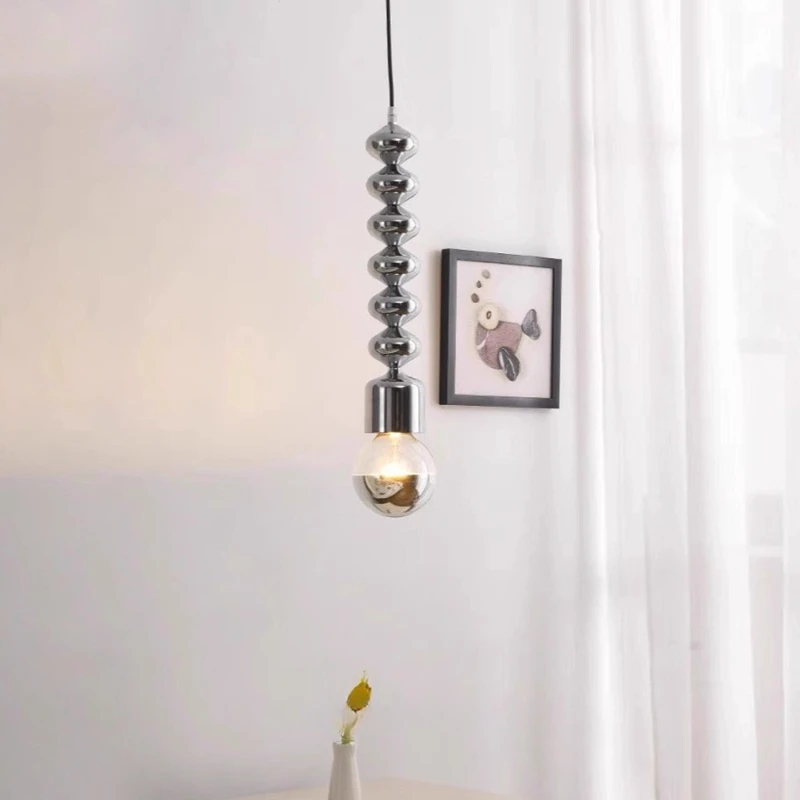 

Small chandelier high-end bedroom bedside lamp round gourd lamp exhibition hall Nordic bathroom chandelier