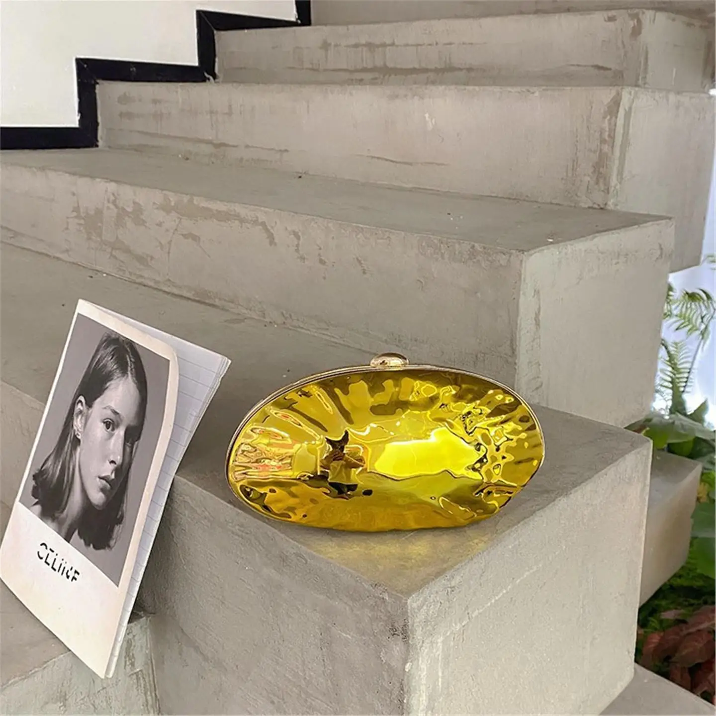 

Ele Acrylic Marble Pattern Irregular Texture Handheld Crossbody Bag for Ladies Casual Ocn No Brand Chinese Made