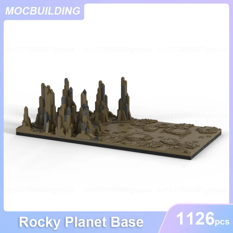 Rocky Planet-décennie s de construction MOC, modèle de base, briques à assembler soi-même, architecture dos, affichage créatif, jouets cadeaux, 1126 pièces