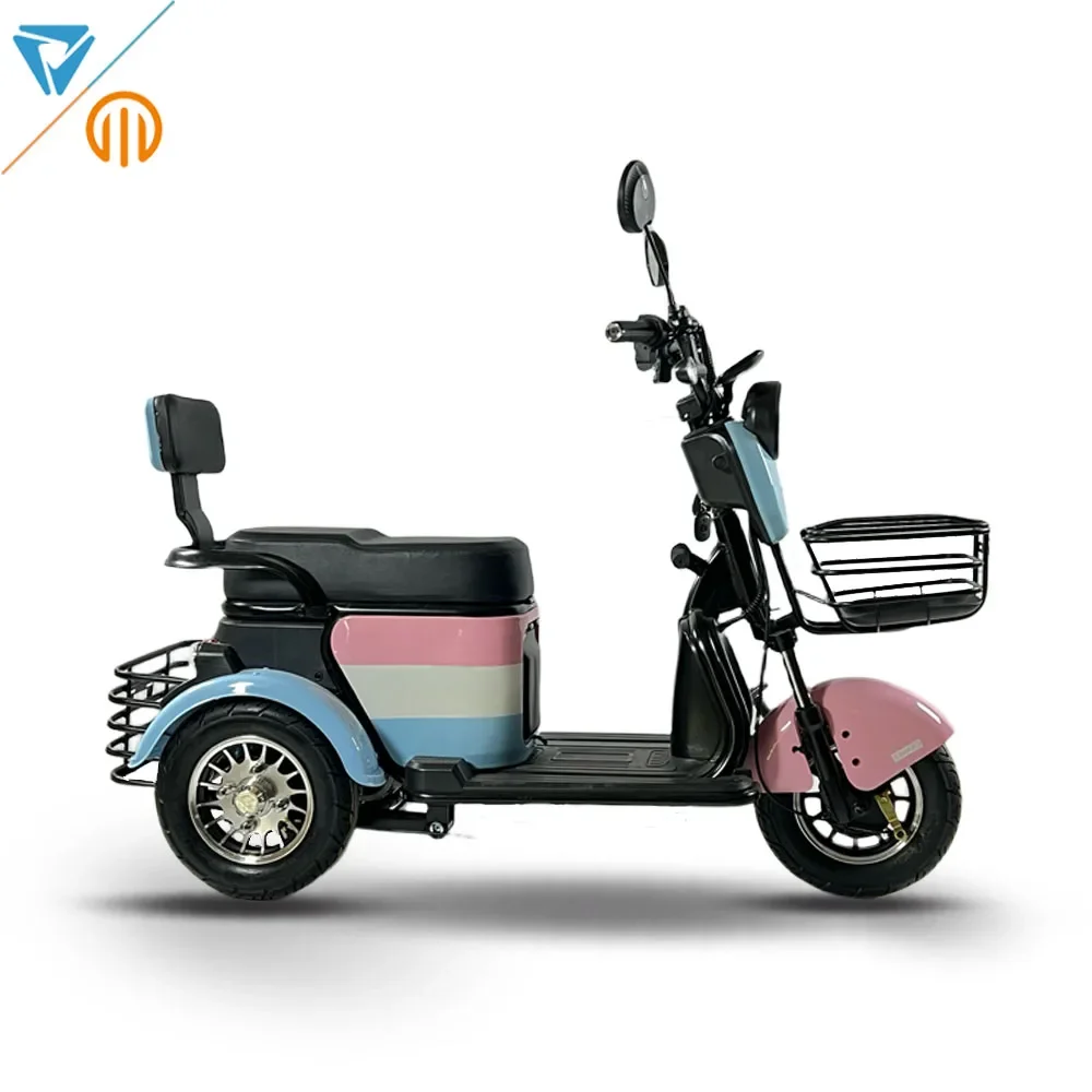 Electric Tricycle 2024 factory supply 3 wheels electric moped low speed for old people and disabled