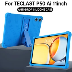 For Teclast P50 Ai Tablet Protective Case 11inch Case Shockproof Soft Silicone Ajustable Stand Precise Cover