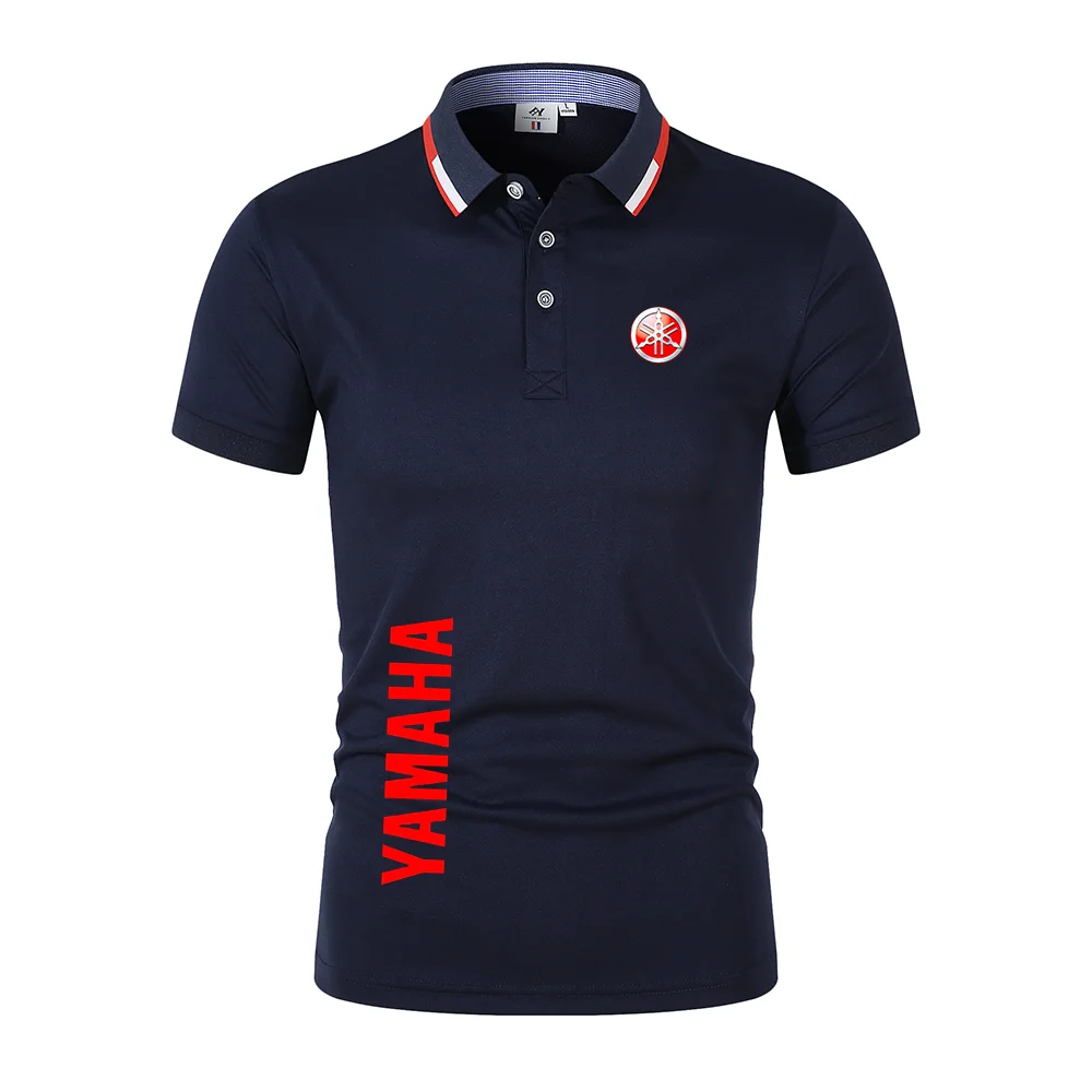 2026 new Yamaha men's polo shirt, casual short-sleeved lapel men's shirt, fashionable street style men's polo shirt