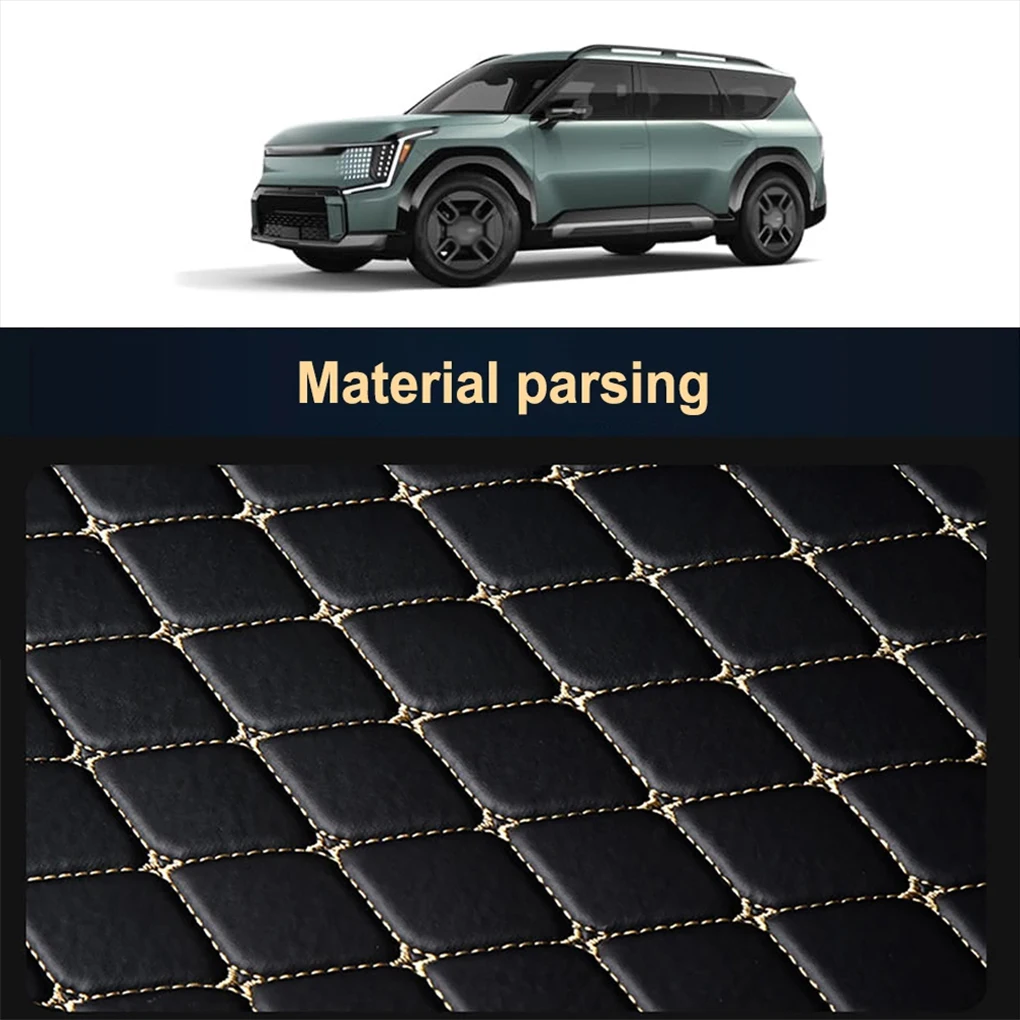 5PCS/Set Car Floor Mats Universal Leather Waterproof Auto Foot Pad Protector Carpet Front and Rear Mats Set Auto Accessories