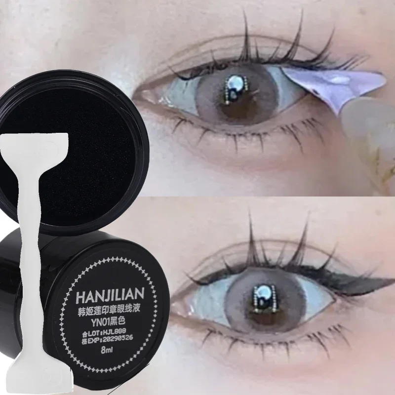 

Lazy Eyeliner Stamp Seal Liquid Lasting Waterproof Non-smudging Natural Black Eyeliner Template DIY Beginners Eyes Makeup Tools