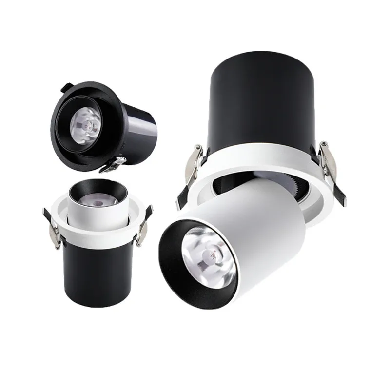 1Pcs NEW Style LED Aluminum Recessed Rotating Downlight 10W/12W/15W/18W/20W/24W Chip COB Spot Light Ceiling Lamp AC85-265V