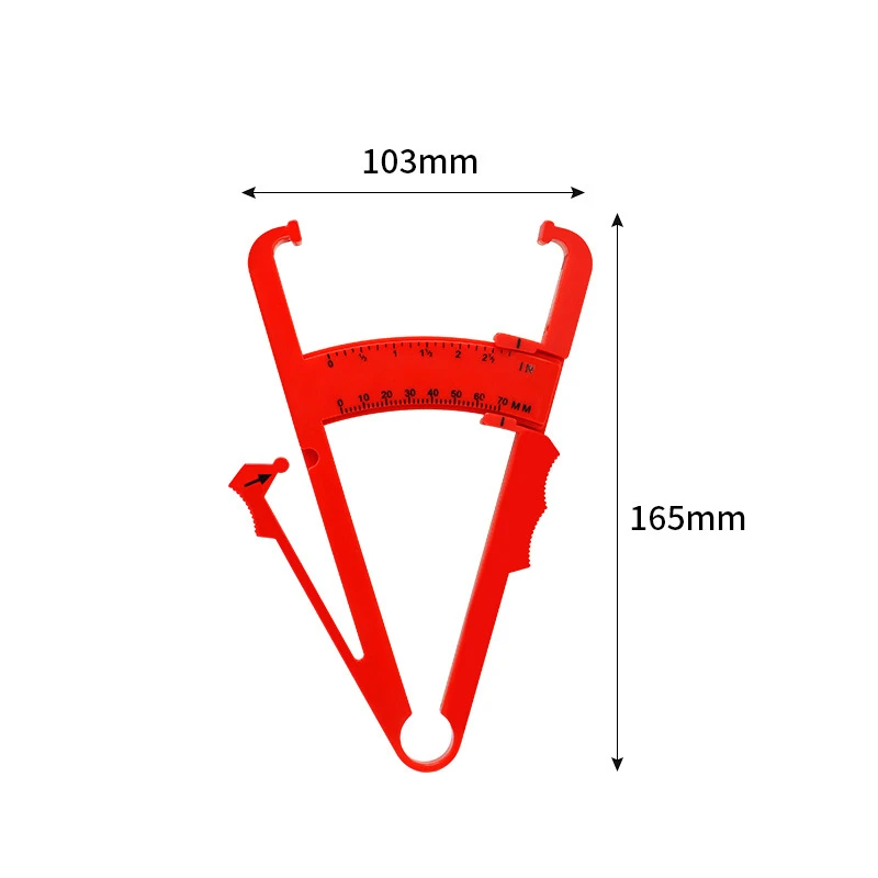 1PC Crossfit Body Fat Loss Tester Calculator Fitness Caliper Clip Measurement Slim Skin Fold Body Fat Chart Gym Equipment