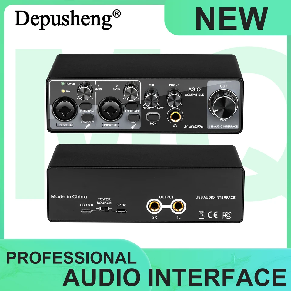 Depusheng MQ22 Audio Interface Recording Equipment Professional