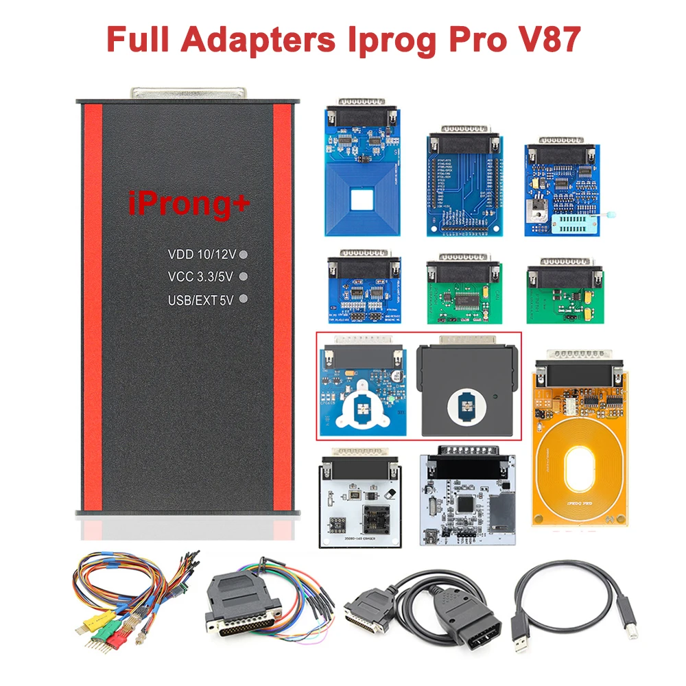 

IPROG Pro V86 Adapters ECU Programmer Key Tool Support IMMO Replace Carprog/Tango/Digiprog