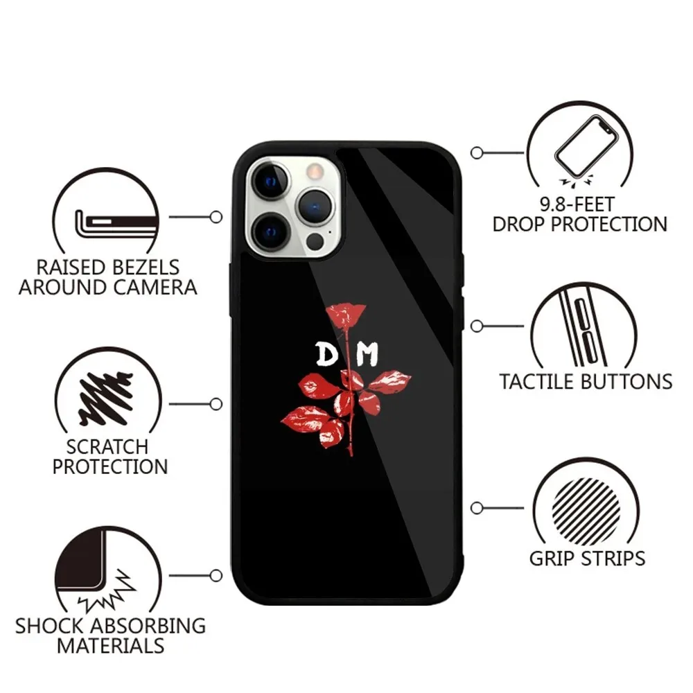 Rock Band D-Depeches-Modes  Phone Case Strong Magnetic For IPhone 15,14,13,Pro,Max,Plus,11,12,Mini For Magsafe Wireless Charging