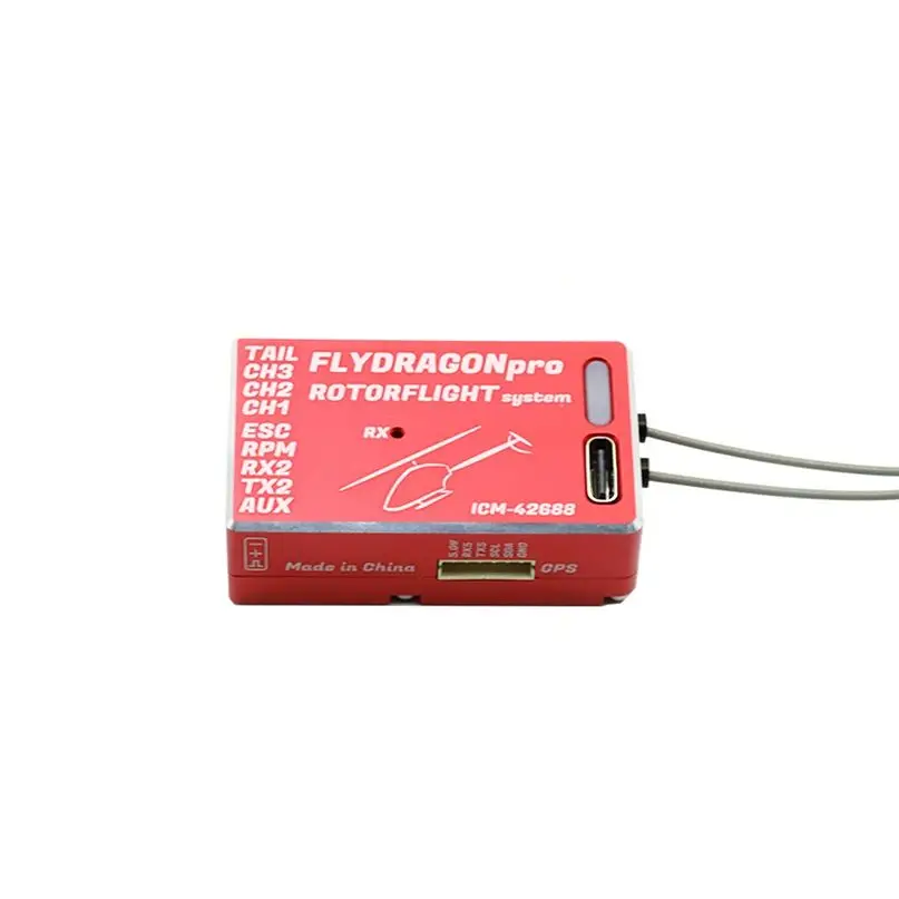 

STEAM-RC FlyDragon Pro F722 V2.2 Gyroscope MPU-6000 / ICM-42688-P Builte-IN ELRS 2.4G Receiver Dual Antenna for RC Helicopter
