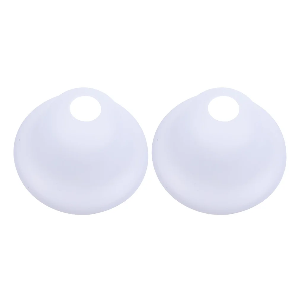 

2pcs Plastic Lamp Shades Flat Head Replacement For Chandelier Pendant Lighting Fixtures Home Living Room Bedroom Decor Soft Glow