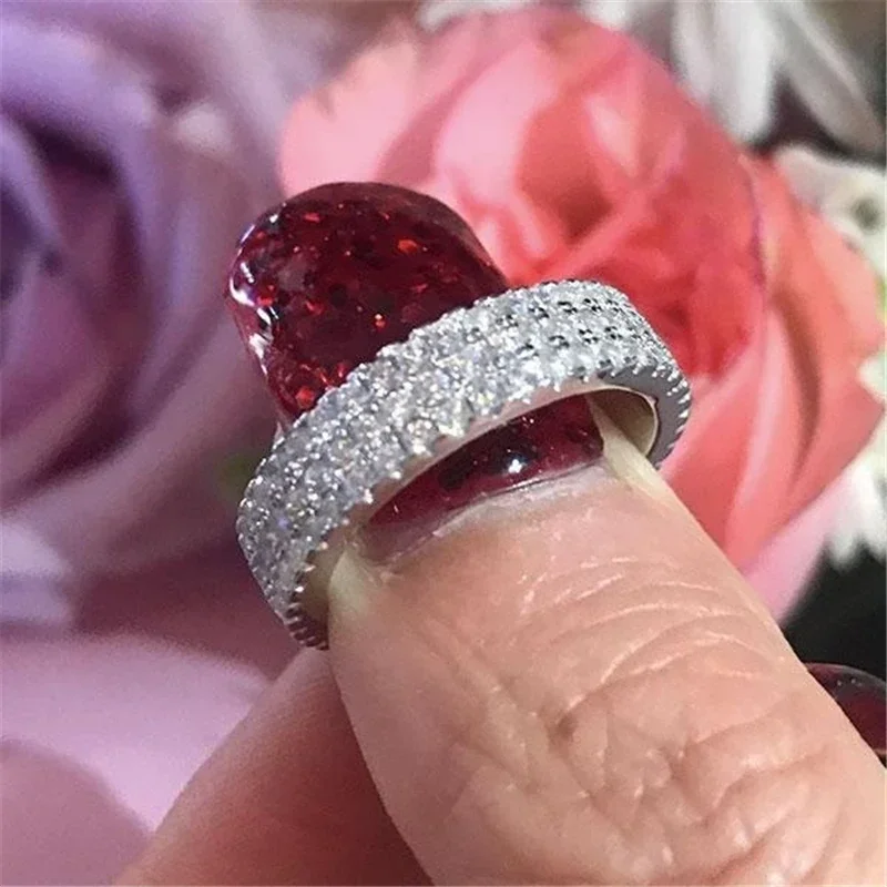 Anillo De plata De ley S925 con diamantes AAA De 1 quilate para mujer, joyería De plata auténtica 925, Anillos De diamantes, caja De piedras preciosas