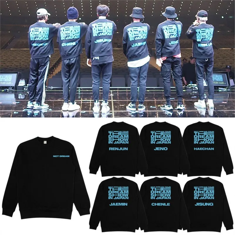 NCT Dream Tour The DREAM SHOW Oversized Hoodie Women Men Crewneck Sweatshirt HAECHAN Chenle JAEMIN RENJUN MARK KPOP Clothes