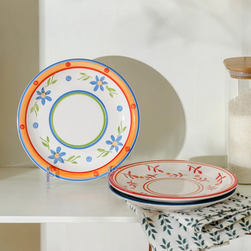 

Korean Dining Sushi Plate Set Birthday Family Breakfast Dessert Food Plate Set Serving Decorative Vajilla Tableware Dishes