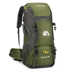 50L Travel Camping Backpack  Large Hiking Bag Tourist Rucksack Waterproof Outdoor Sports Climbing Mountaineering Bag Luggage