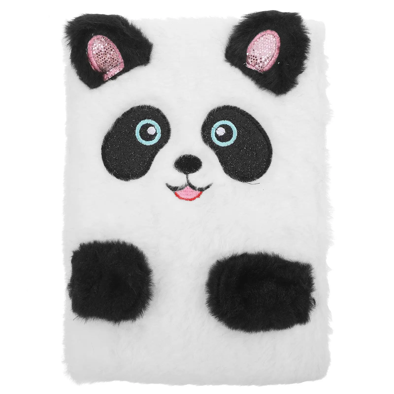 Writing Pad Notebook Cartoon Plush Pocketbook Girls Students Supplies Pencil Bag