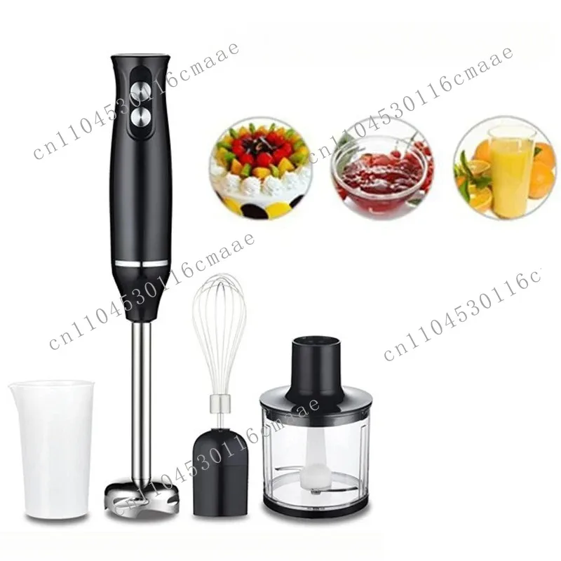 

Hand Immersion Blender 500W 4-in-1 Stainless Steel Stick Food Mixer 700ml Mixing Beake 500ml Processor Whisk