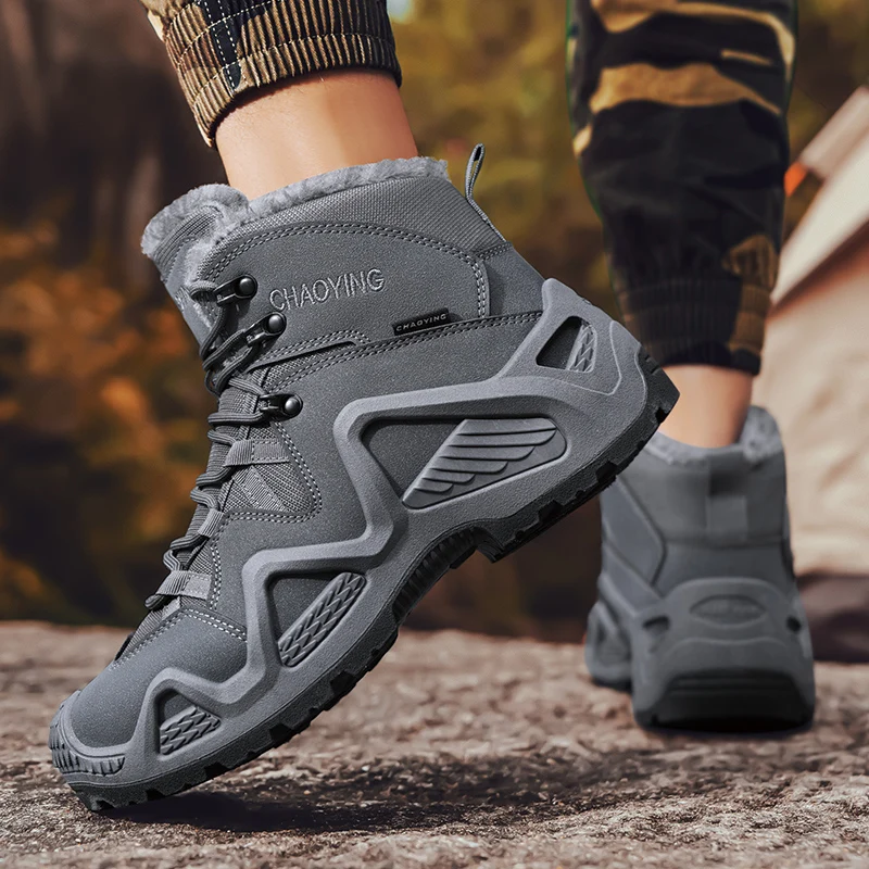 2026 Autumn New Hiking Shoes Combat Boots Men's Training Shoe Desert Combat Boots Waterproof Work Safety Soft Bottom And Soft Su