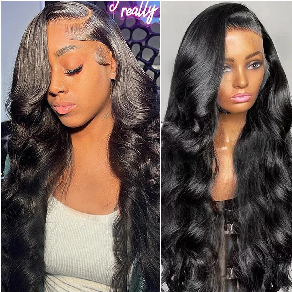 

Парик из натуральных волос 13x6 HD Body Wave с кружевной передней частью, плотность 200%, бразильские волосы, 7x6, 360, прозрачный кружевной фронтальный парик, 30-40 дюймов, с предварительно выщипанными прядями