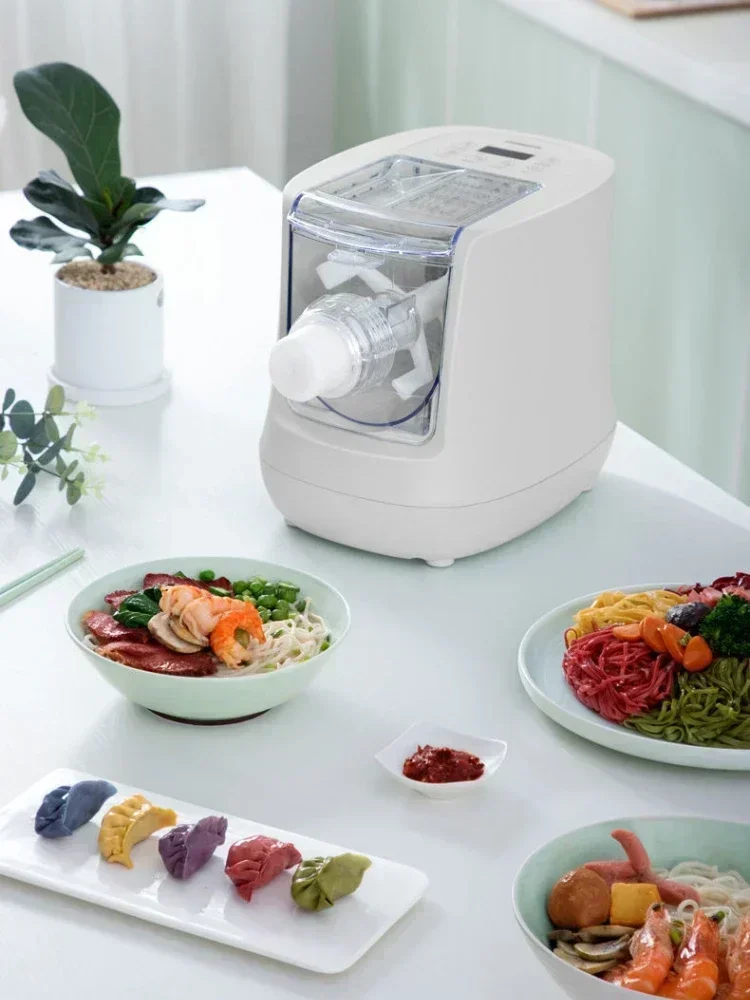 ماكينة صنع المعكرونة المنزلية ماكينة صنع المعكرونة الأوتوماتيكية الذكية ماكينة ضغط المعكرونة الكهربائية الصغيرة متعددة الوظائف زلابية المجمع