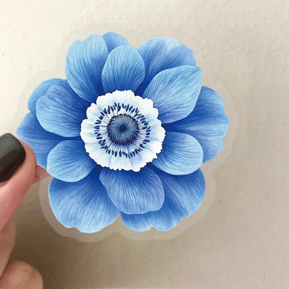 50Pcs Transparent Cartoon Floral Stickers - Waterproof PET Decor for Journals, Guitars & Notebooks RecordingYourLife Store