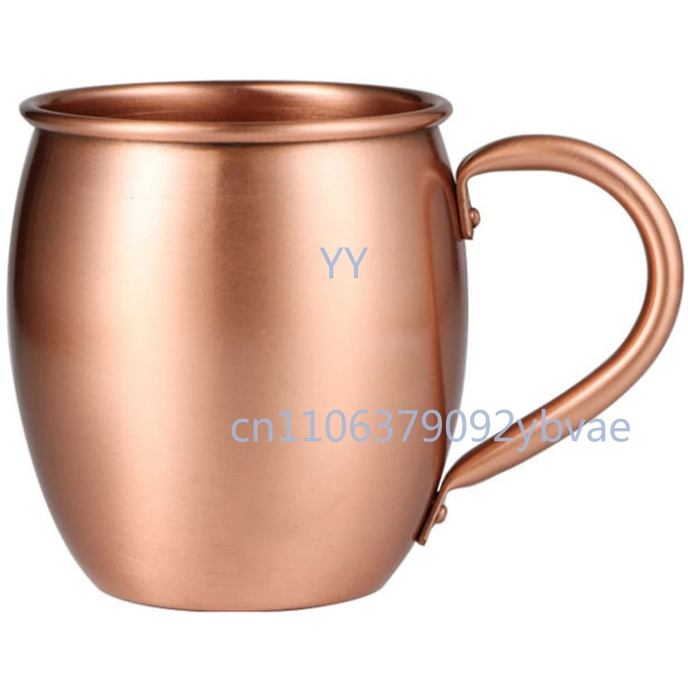 

Медная кружка для коктейлей Moscow Mule, 530 мл, 100% чистая медь, для ресторана и бара, для холодных напитков, B