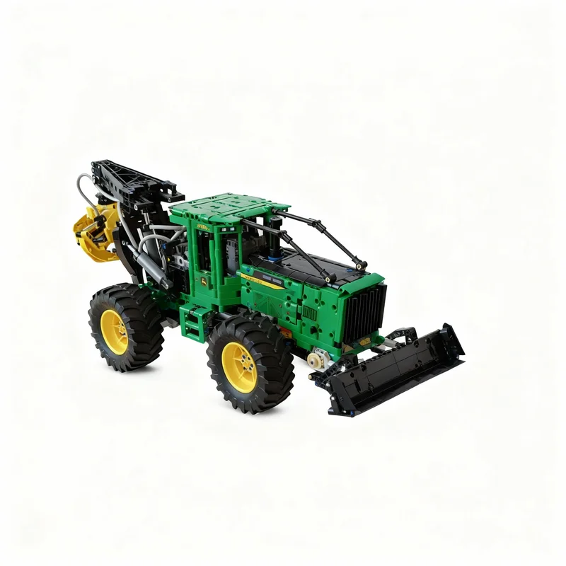 

1258pcs MOC John Deere 948L II Skidder Partially Motorized Model Technical Building Blocks Architecture Toys Education Assemble