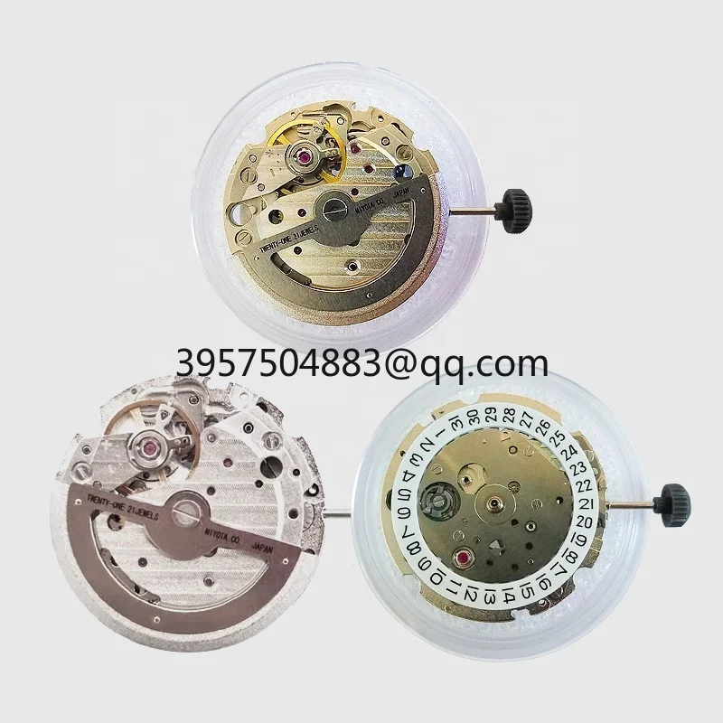 

High Quality Mechanical 21 Jewels MIYOTA 821A Automatic Movement Hack Second Stop Fit Men's Watch With Date Display