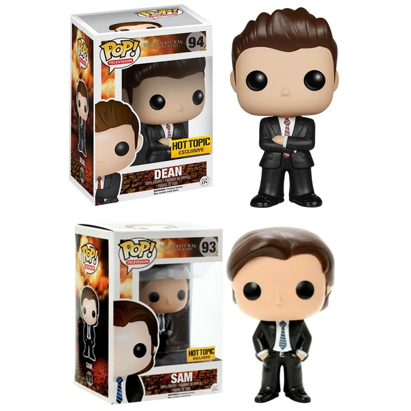 FUNKO POP Supernatural black Sam 93 Dean 94 Castiel Wings Blood Castiel 95 Charlie 176 Crowley 200 Bobby 305 Action Figure Toys
