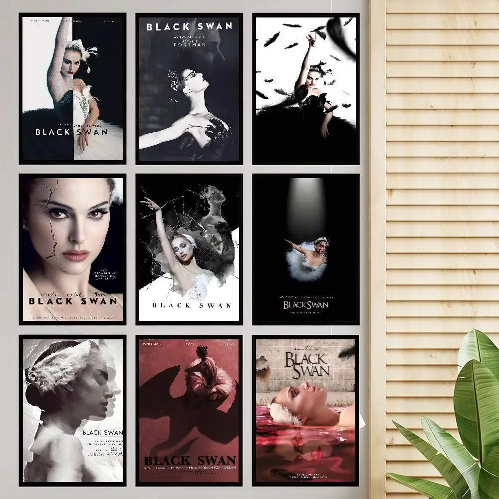 Horrorfilme B-Black S-Swan DIY Sticky Poster Vintage Room Bar Cafe Decor Home Decor