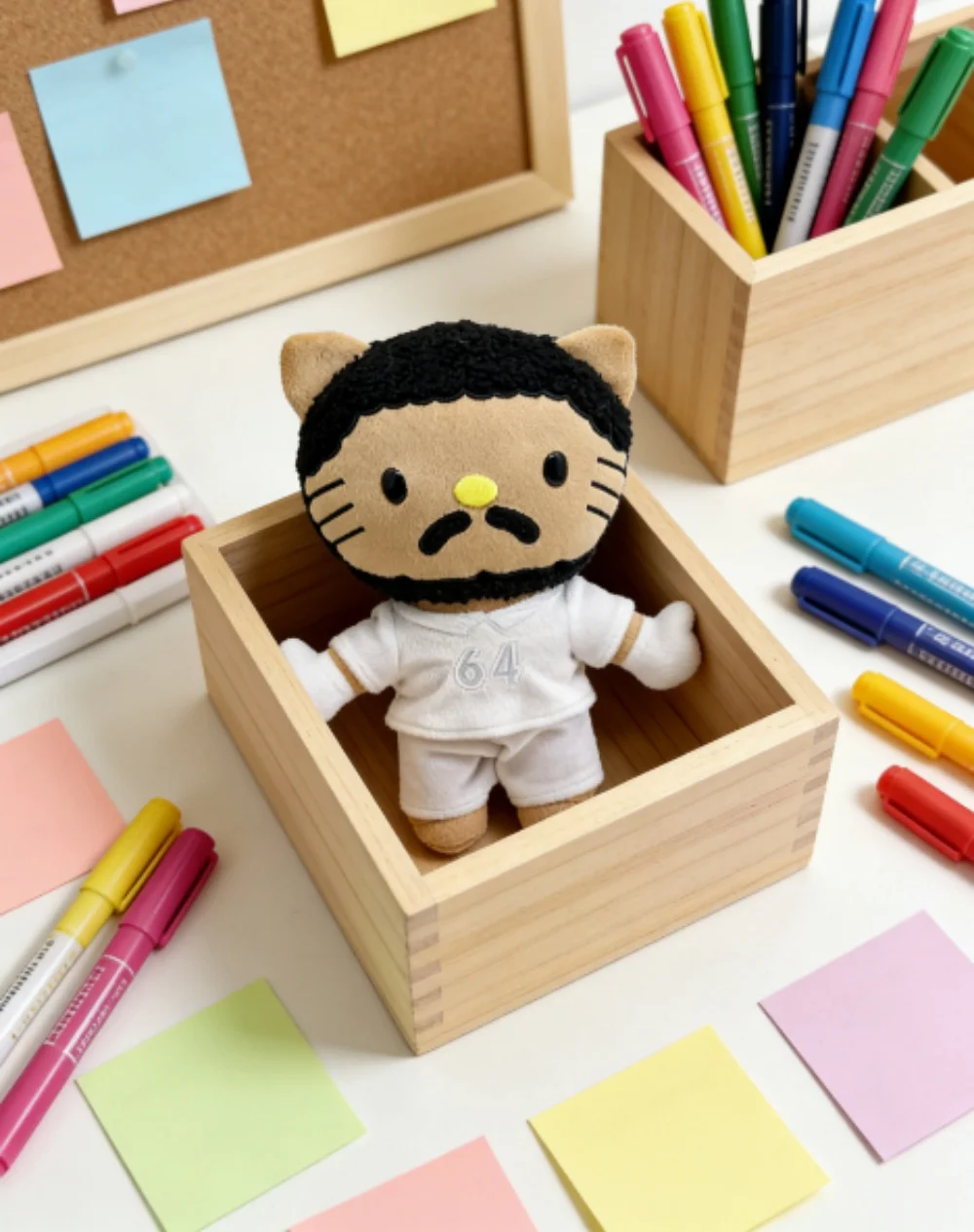 

Хелло Китти в образе Бэд Банни носит номер No. Плюшевая кукла Джерси 64 см, мягкие игрушки, плюшевые игрушки для детей, подарки на день рождения и Рождество для мальчиков и девочек