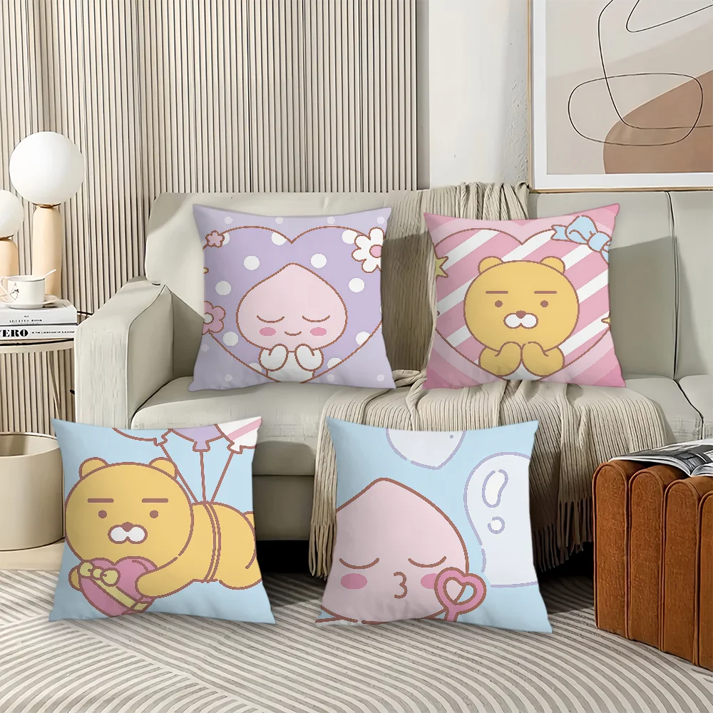 

Наволочка с рисунком K-KAKAO CUTE F-FRIENDS, подходящая для спален, гостиных, автомобилей, украшения дома