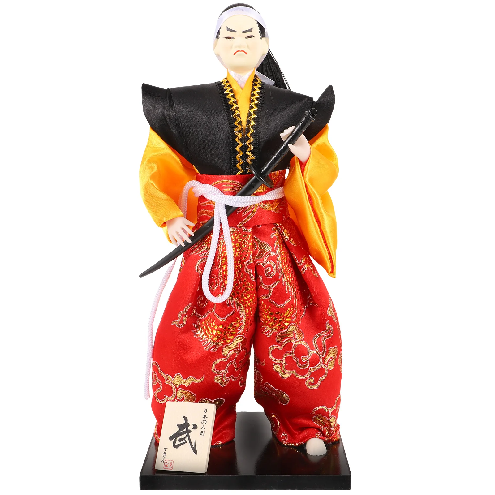 

Japanese Samurai Figure Cloth Table Decor Home Decoration W099 Japanese Style Accessories