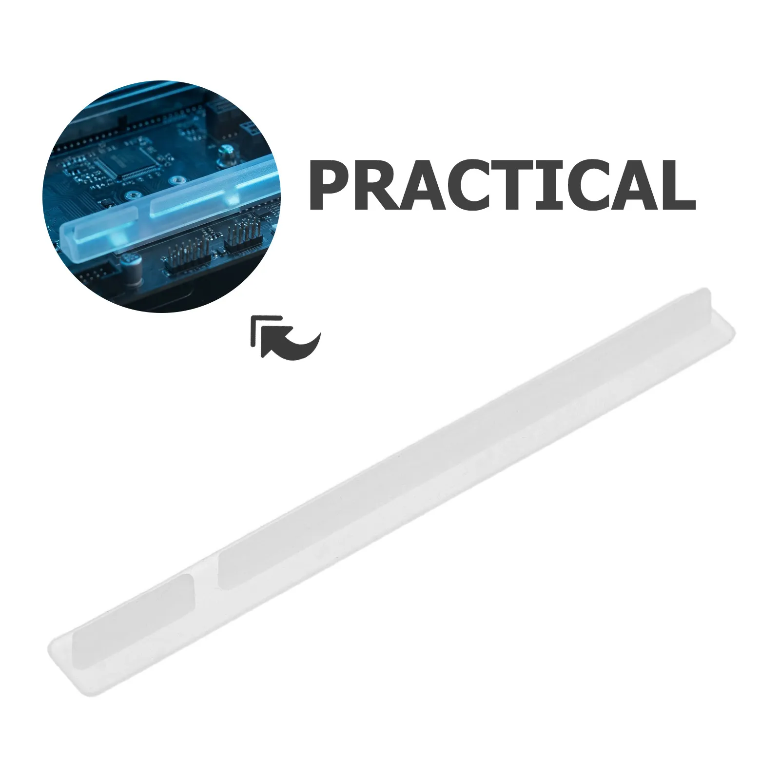 10Pcs Transparent Silicone Pc Slot Dust Plugs Flexible Protective Caps Pci Slot Covers Computer Case Dust Stopper