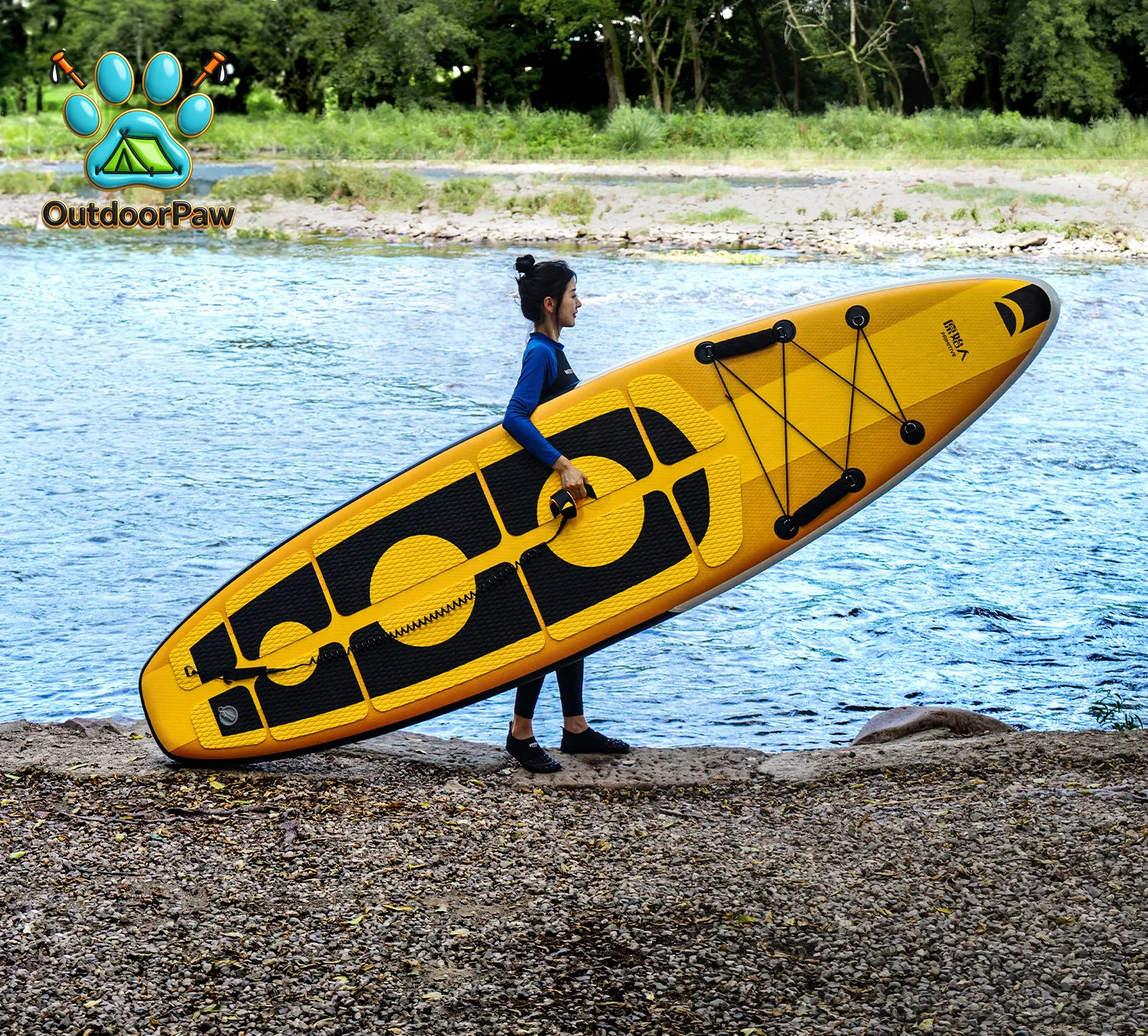 Paddleboard Outdoor Portable Inflatable Surfing Adult Standing Water Sizing Boating Recreational Wakeboard
