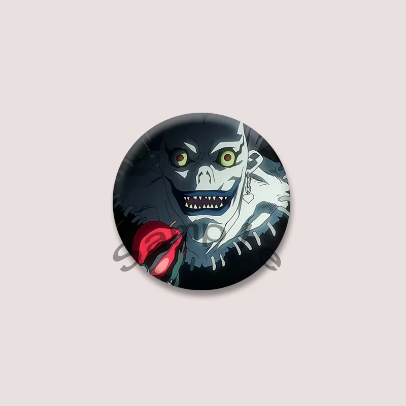 Anime DEATH NOTE Enamel Pins Manga Figure Near Mello L Snap-in Brooch on Backpack Jackets Decoration Accessories Badge Toys Gift