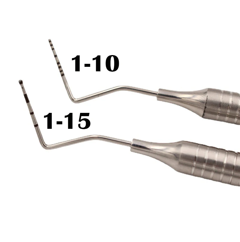 1pc produtos de ferramenta dental 15/10 dentes dentista limpeza higiene explorador sonda gancho picareta dentista aço inoxidável extremidades duplas