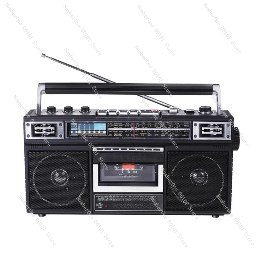 

Ленточный рекордер, радиопортативный четырехдиапазонный студенческий ленточный Bluetooth USB-флешка SD