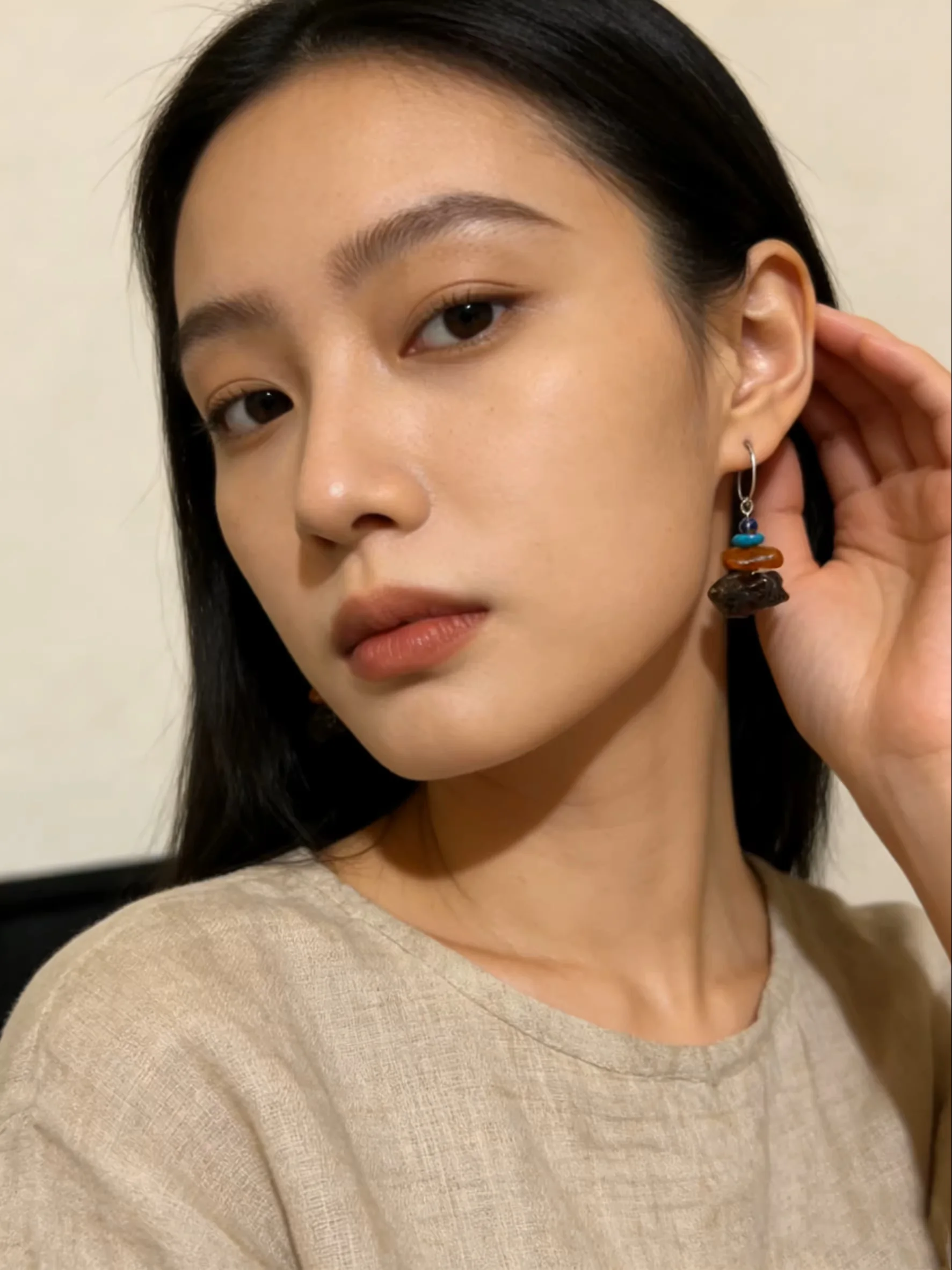 

Серьги ручной работы от японских мастеров: уникальные нишевые серьги из натурального камня для женщин, для повседневного ношения, винтажные модные украшения