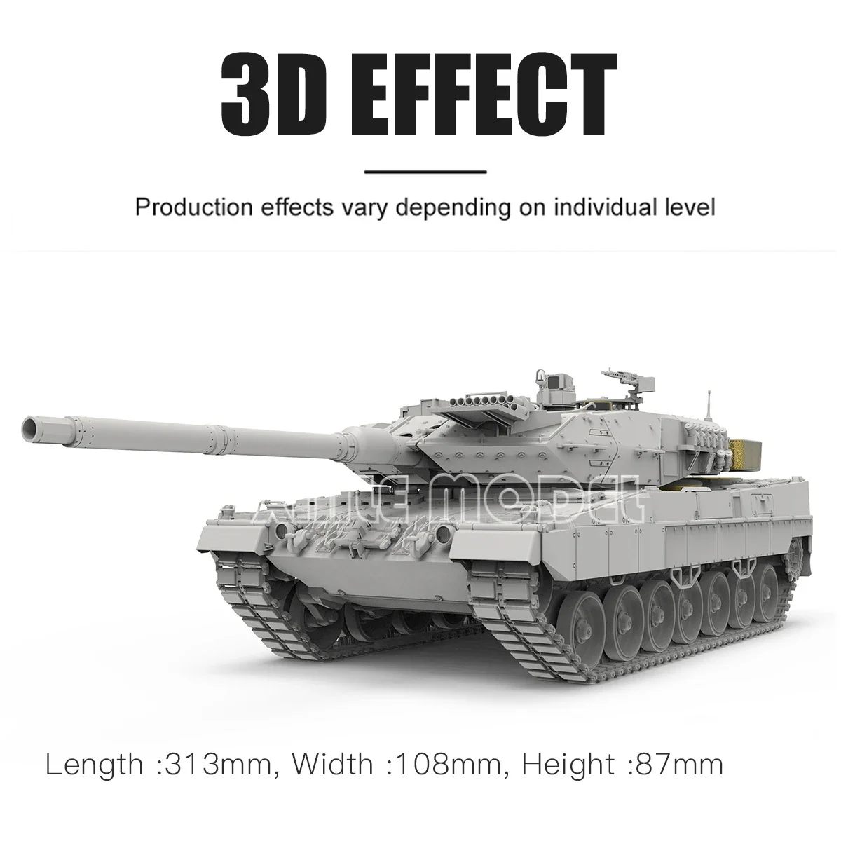 MENG خزان بلاستيكي 1/35 TS-055 الألمانية ليوبارد 2A6 خزان المعركة الرئيسية صورة أطقم منمذجة #4