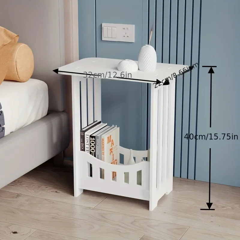 Simple Storage Coffee Table Bedside  Bedroom Storage Cabinet Small  Living Room Mini Small Square  Side Table