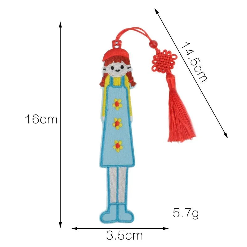 Embroidery Tassel Bookmark Reading Tag Card Page Tag Personality Ins Book Clip Tag Teacher and Student Jewelry Gifts view 5