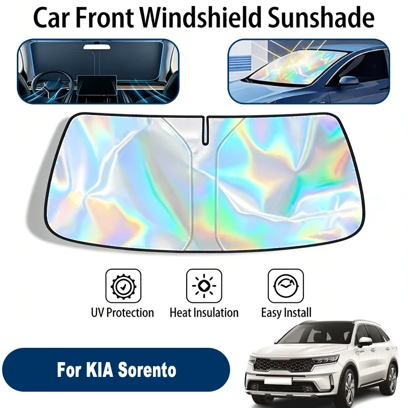 

Car Windshield Sun Shade UV Reflective Sun Visor Protection Cover For Kia Sorento XM UM MQ4 2009-2026