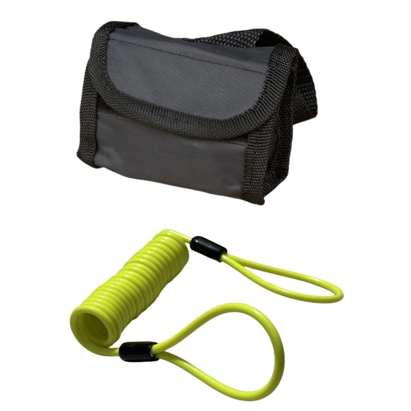 1.5m Safety Disc Brake Helmet Wire Bicycle Lock Rope Anti-theft Security Reminder Motorcycle Alarm Bold Spring Cable+Lock Bag