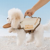 Cute Cartoon Teddy Swimsuit Small and Medium Dogs Big Buoyancy Life Jacket Pet Summer Swimming Jacket