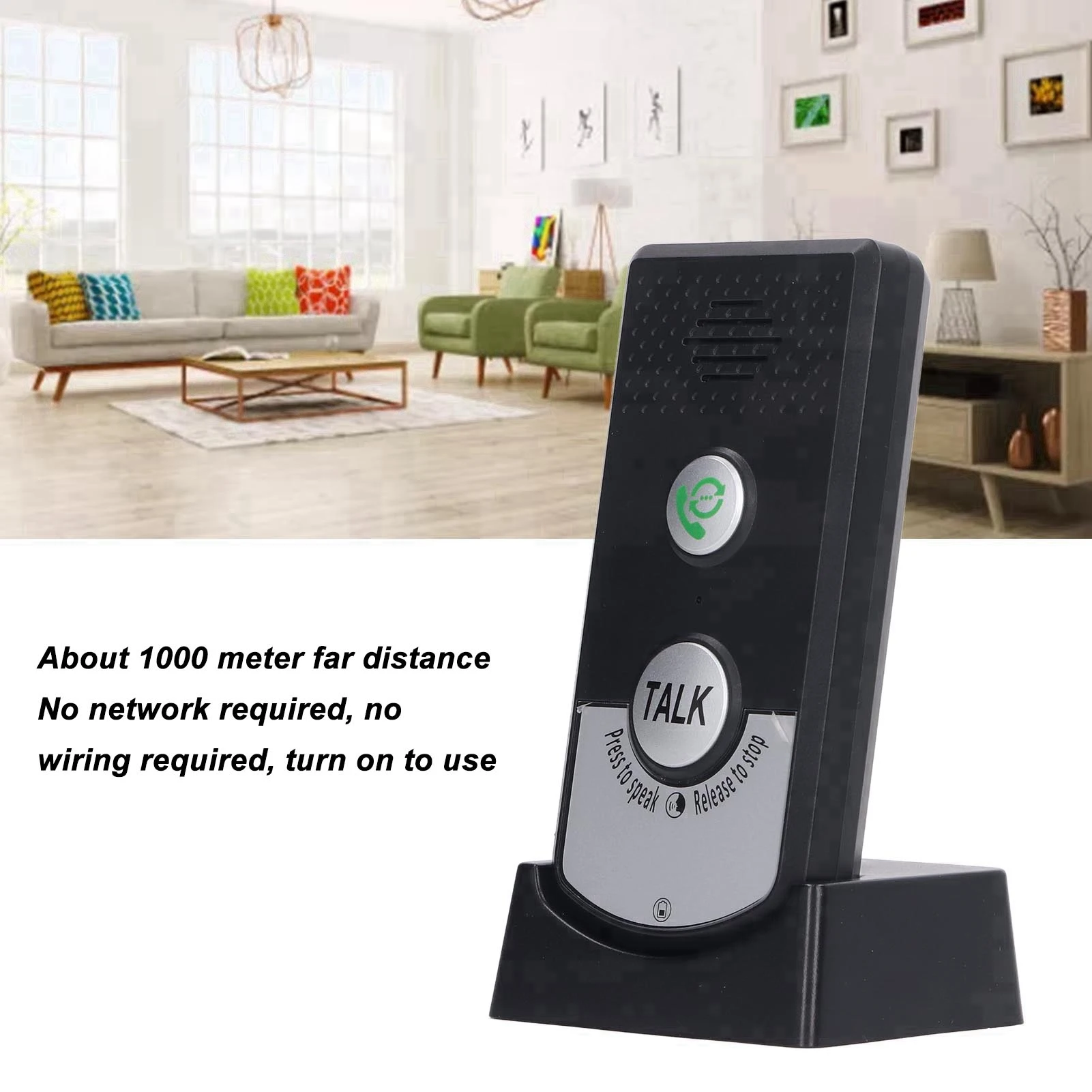 ZK40 2 Way Voice Intercom Super Long Range Wireless Intercomunicador Rainproof Intercom Doorbell System Unit